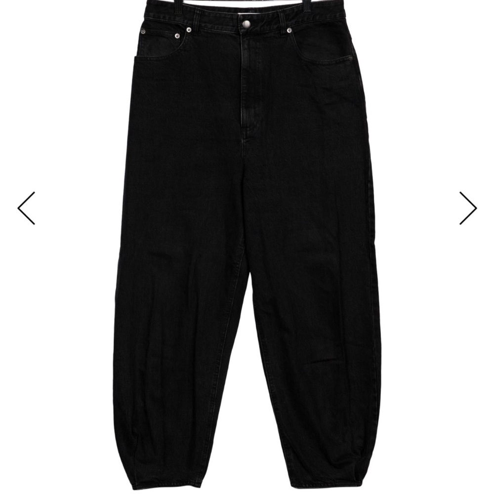 Tibi Women's Black Barrel Jeans